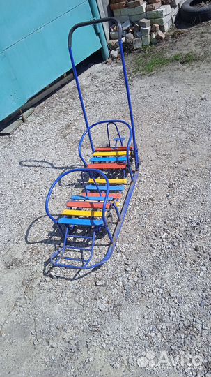 Двухместные санки