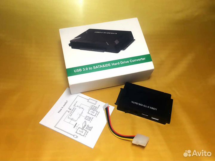 Конвертер USB жесткий диск SATA IDE адаптер 5 Гб/с