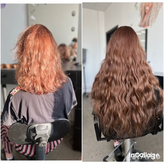 Наращивание волос, загущение, цветные пряди