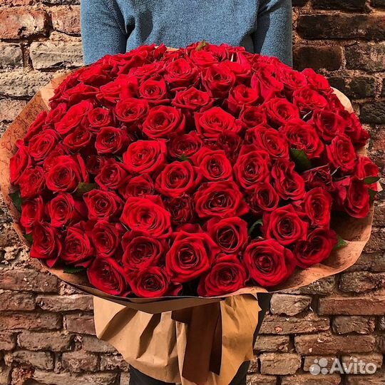 Букеты Розы 101 роза 51 роза Доставка