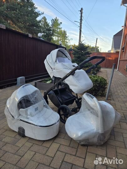 Коляска adamex 3 в 1 бу