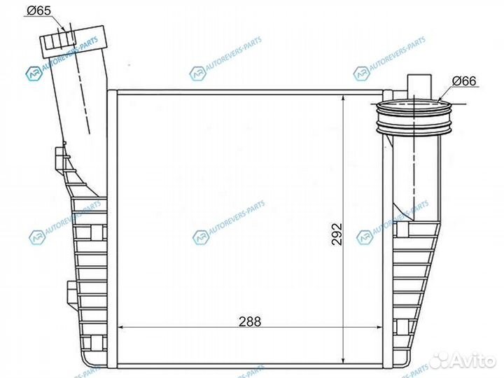 ST-7L6145803D Радиатор интеркулера audi Q7 06-pors
