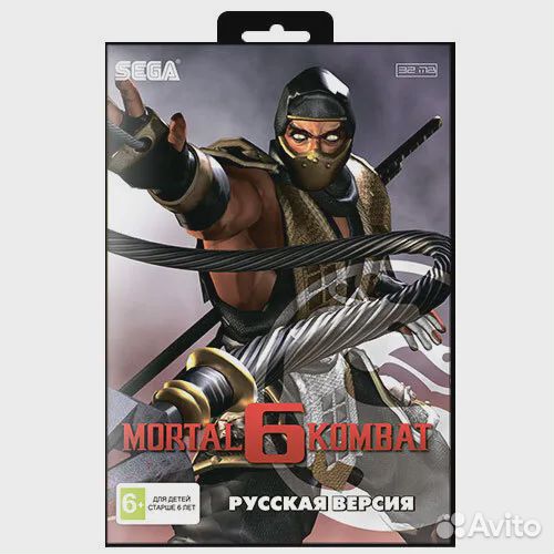 Картридж для Sega: Mortal Kombat 6