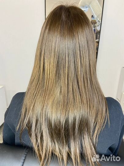 Кератиновое выпрямление волос