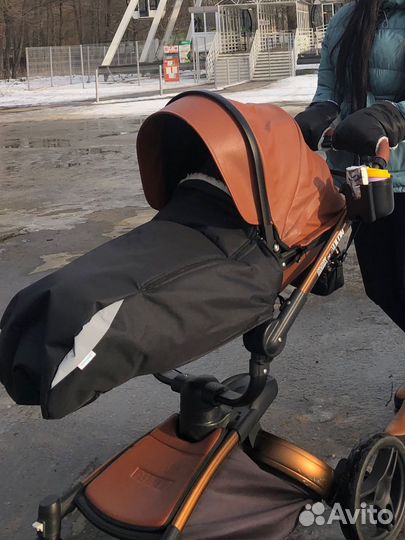 Накидка на ножки в коляску зима