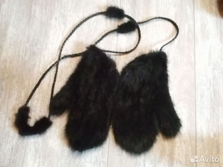 Варежки норковые