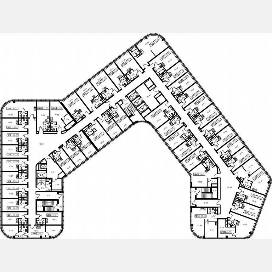 Апартаменты-студия, 25,2 м², 12/15 эт.