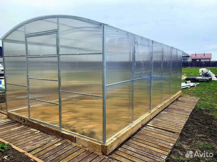 Теплица прямостенная люкс 3х4 м