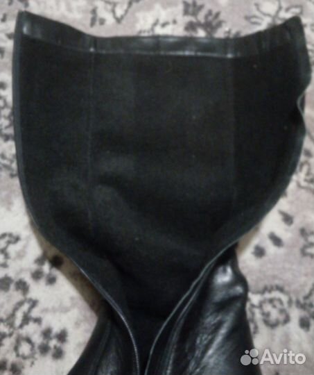 Сапоги кожаные женские осенние 37 размера