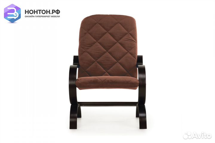 Кресло Лидер коричневое