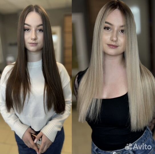 Модель на окрашивание волос