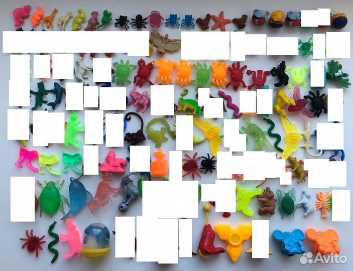 Миниатюрные фигурки из киндер 90-е, лапусики