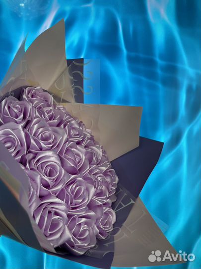 Букет из атласных лент