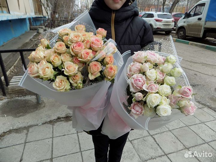 Кустовые Розы. Букеты