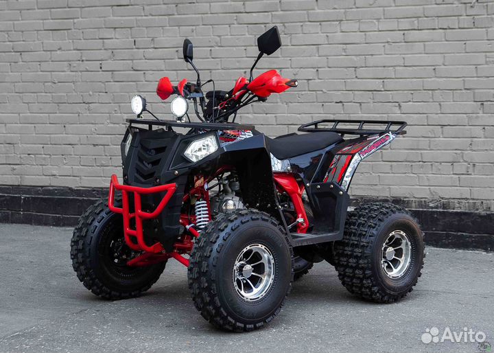 Детский квадроцикл Wels Thunder Evo черно-красный