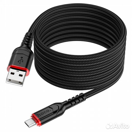 Кабель USB x Micro USB -2.0 м. Hoco X59 (2.4A)