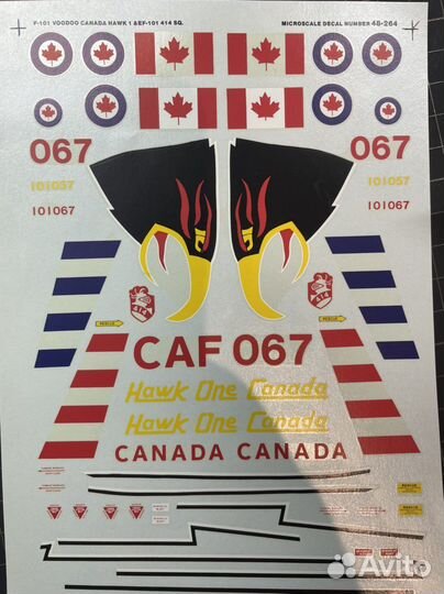 Декаль 1/48 Microscale F-101B VooDoo