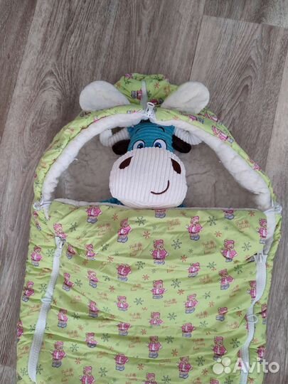 Меховой конверт в коляску