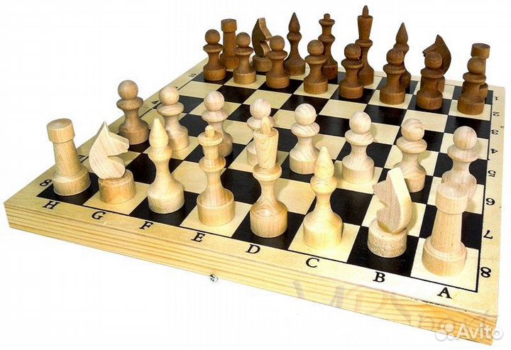 Шахматы деревянные обиходные (парафин)