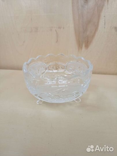 Ваза конфетница хрустальная