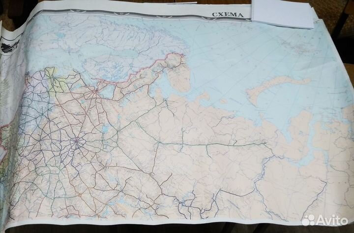 Карта железных дорог СССР