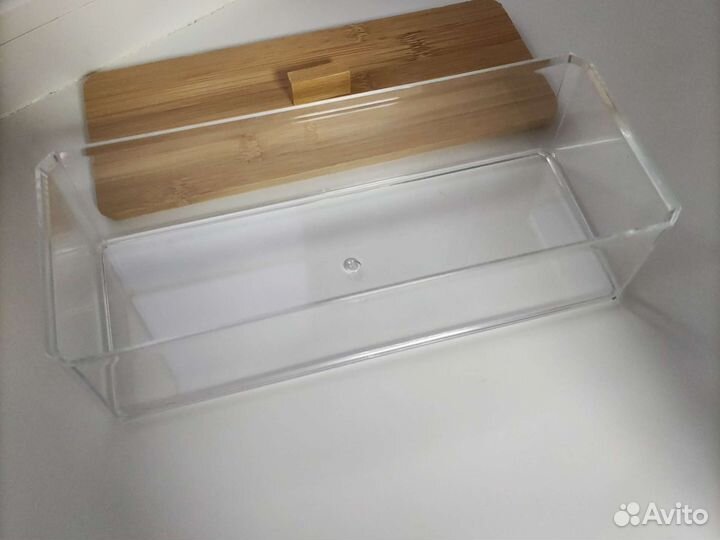Органайзер для хранения с бамбуковой крышкой