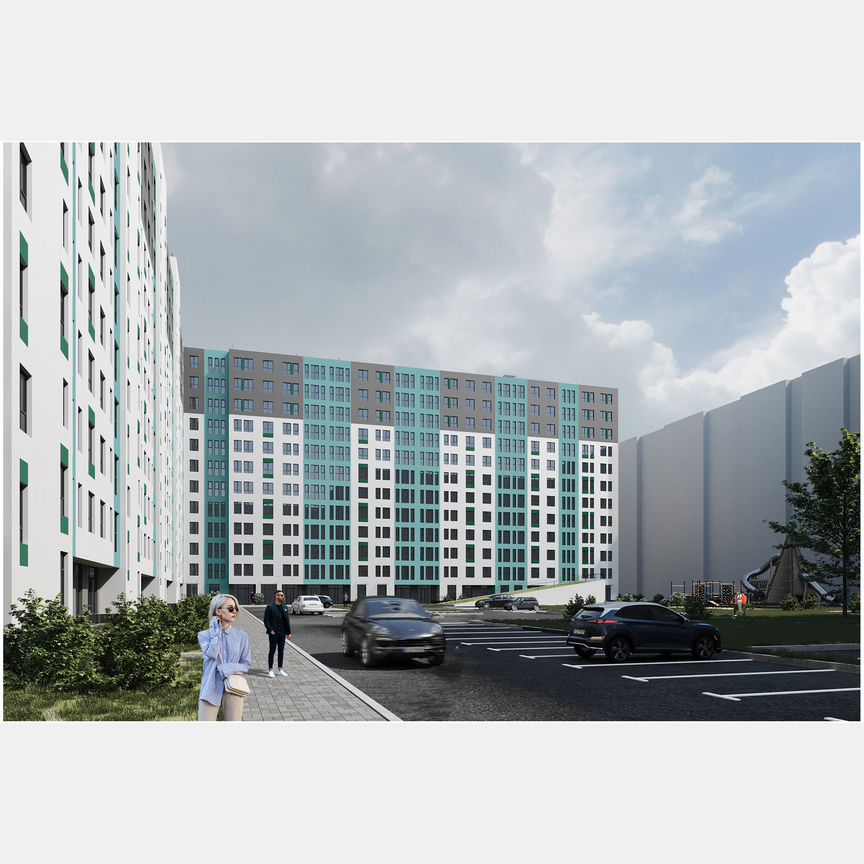 2-к. квартира, 52 м², 2/12 эт.