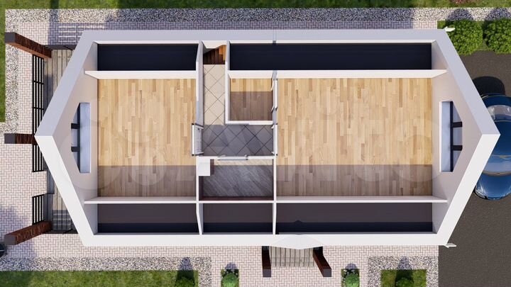 Дом 82 м² на участке 6 сот.