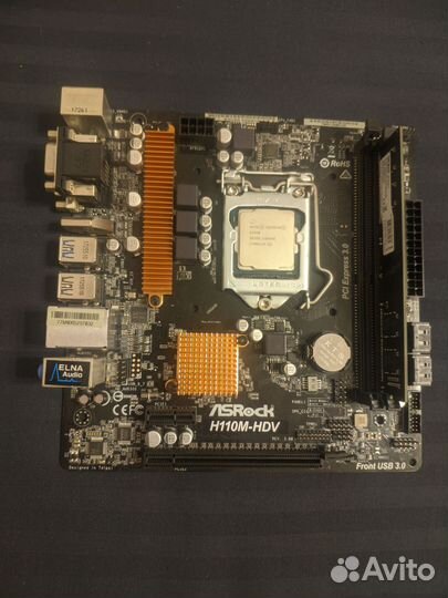 Asrock h110m-hdv/g3930/4gb