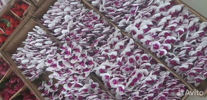 Орхидеи силиконовые, листья орхидеи