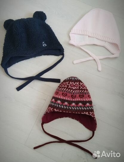 Шапка детская 0-6 мес