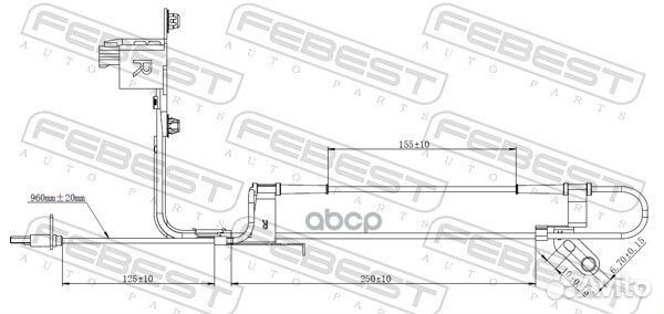 Датчик abs перед прав 05606002 Febest