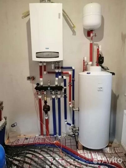 Установка монтаж системы отопления в коттеджах