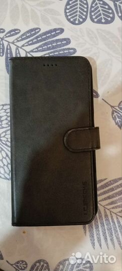 Чехол книжка кожаный на редми 5 плюс