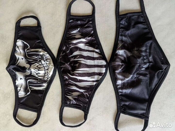 Многоразовые маски большие разные