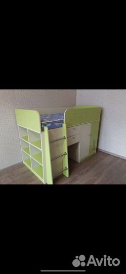 Двухъярусная кровать бу с матрасами