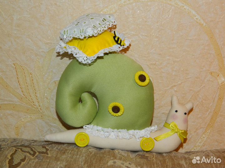 Игрушка ручной работы. Улитка тильда