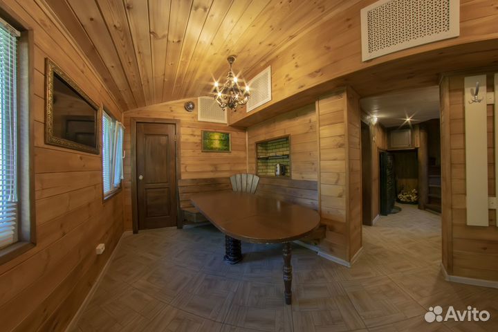 Русская баня на дровах с купелью