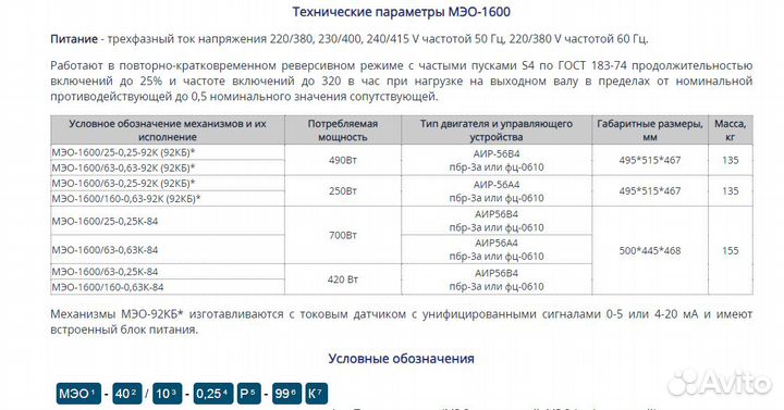 Мэо 1600 с доставкой