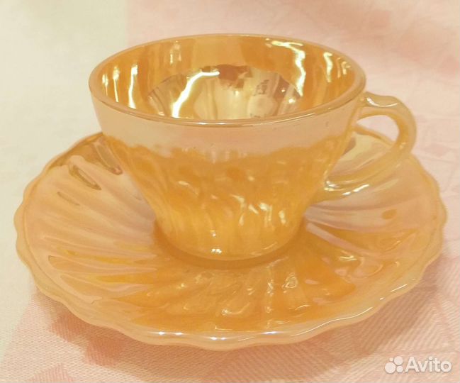 Чайно кофейный сервиз золотой опал США