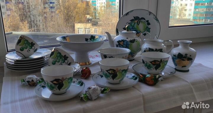 Сервиз Зелёное яблоко / Плоды лфз