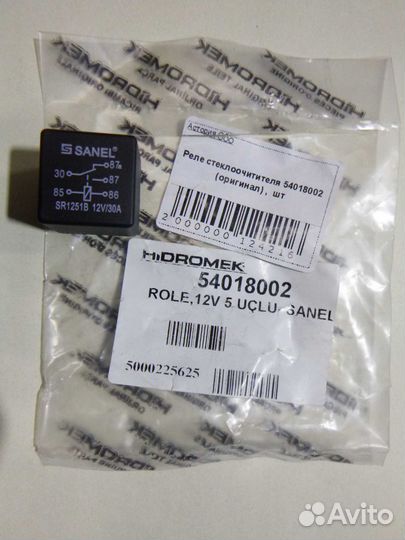 Реле стеклоочитителя 54018002 (оригинал)