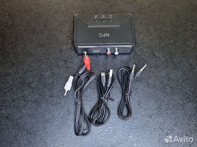 NFC Bluetooth 5.0 приемник BT200, AUX 3,5 мм, RCA