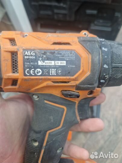 Шуруповерт aeg bs18g4