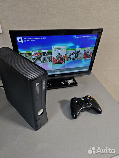 Xbox 360 slim прошитый 250gb 31 игра freeboot