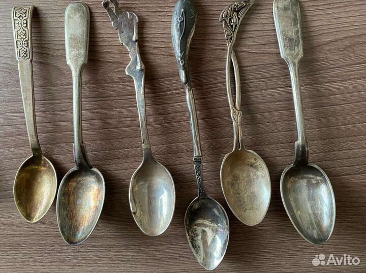 Ложки 1880 и 1894 г 84 пр Казань с драконом Зилант