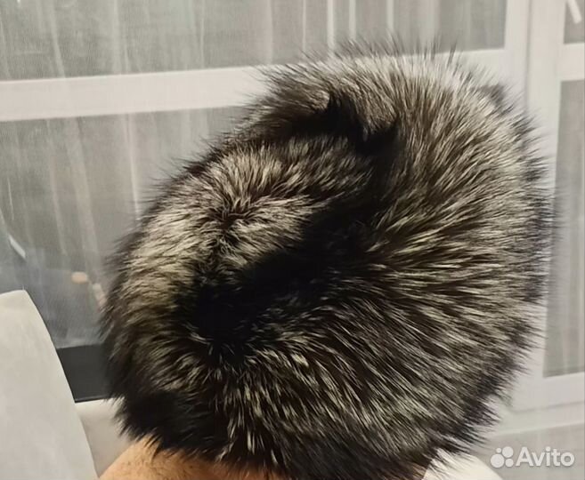 Шапка из чернобурки женская