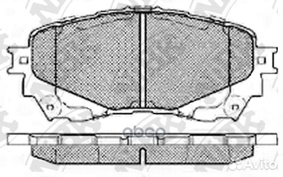Колодки тормозные дисковые перед PN25002 NiBK
