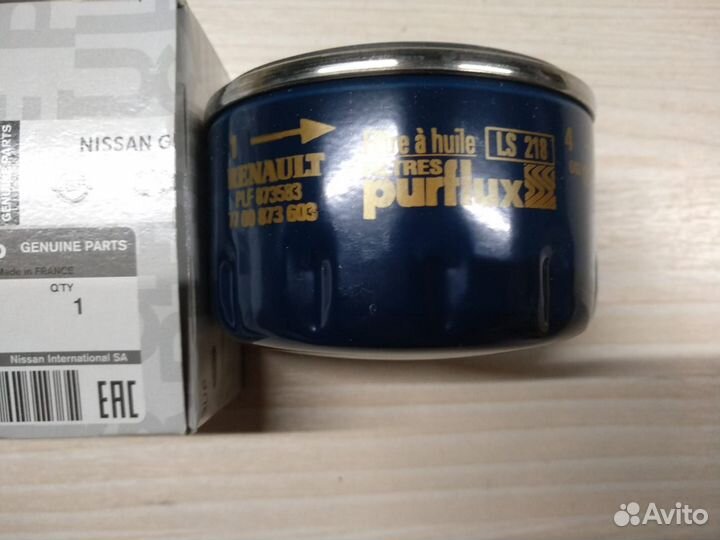 Фильтр масляный Nissan Renault 1520800QAC