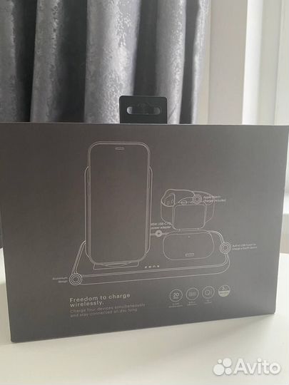 Зарядка беспроводная zens aluminium 4 in 1